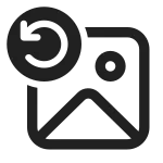Image Arrow Counterclockwise SVG Icon
